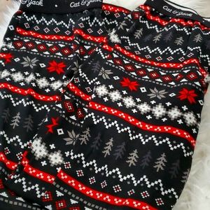 1 pair Cat & Jack snowflakes pajama bottom 12-14